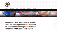 Desktop Screenshot of cakesandcupcakesmumbai.com